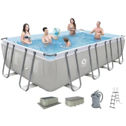 Piscina fuori terra tubolare in pvc/acciaio Avenli 549x305x122 cm