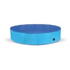 Piscina per cani estiva e per lavaggio blu 120x30 cm