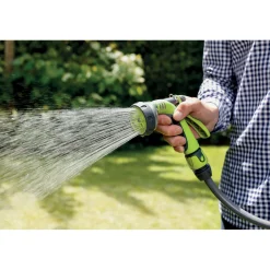 Pistola irrigazione G.F. Multifunzione "METALLO/GOMMA" - (Soft Touch) Lime
