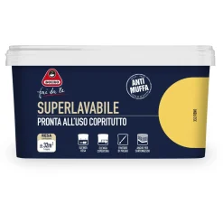 Pittura per interni antimuffa Boero Superlavabile fieno 2,5 l