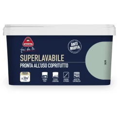 Pittura per interni antimuffa Boero Superlavabile salvia 2,5 l
