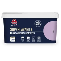 Pittura per interni antimuffa Boero Superlavabile violet 2,5 l