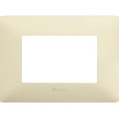 Placca BTicino Matix 3 moduli 84x120 mm avorio