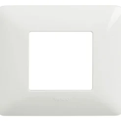 Placca Bticino Matix 2 moduli 96x84 mm bianca