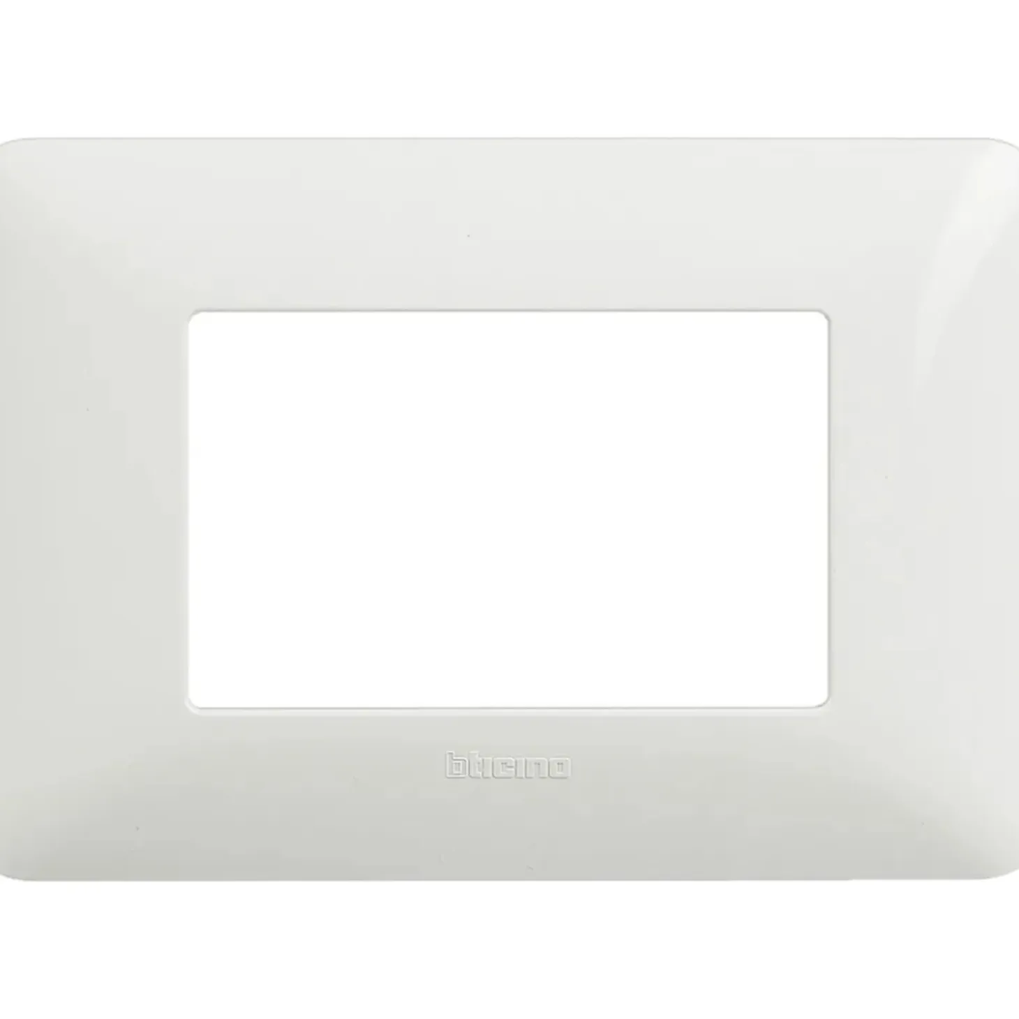 Placca BTicino Matix 3 moduli 84x120 mm bianco