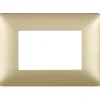 Placca BTicino Matix 3 moduli 84x120 mm gold