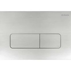 Placca di comando doppio scarico Idrostile slim 165x247 mm acciaio spazzolato