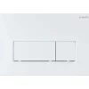Placca di comando doppio scarico Idrostile slim 165x247 mm bianco opaco
