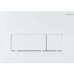 Placca di comando doppio scarico Idrostile slim 165x247 mm bianco opaco