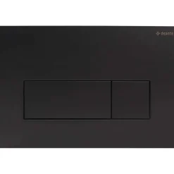 Placca di comando doppio scarico Idrostile slim 165x247 mm nero opaco
