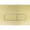 Placca di comando doppio scarico Idrostile slim 165x247 mm oro spazzolato