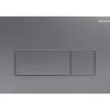 Placca di comando doppio scarico Idrostile slim 165x247 mm titanio opaco