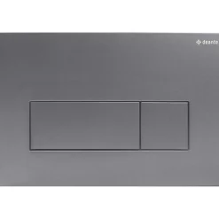 Placca di comando doppio scarico Idrostile slim 165x247 mm titanio opaco
