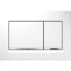 Placca di comando Geberit Sigma30 bianco cromato lucido a doppio filo