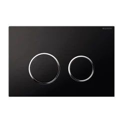 Placca di comando Sigma 20 nero/cromo