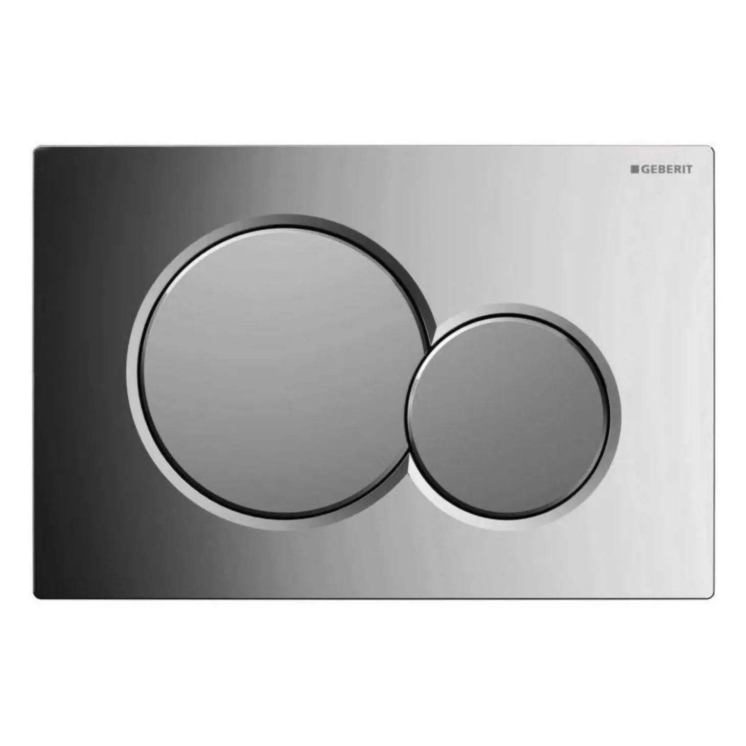Placca Sigma 01 due tasti per cassetta geberit cromo/cromosatinato