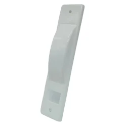 Placca tapparella semincasso in acciaio inox 6 m bianca