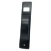 Placca tapparella semincasso in acciaio inox 6 m nera
