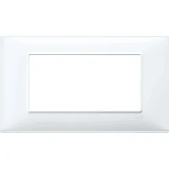 Placca Vimar Plana 4 moduli bianco