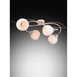 Plafoniera Cecilie 4 luci 41x41,5x21 cm avorio