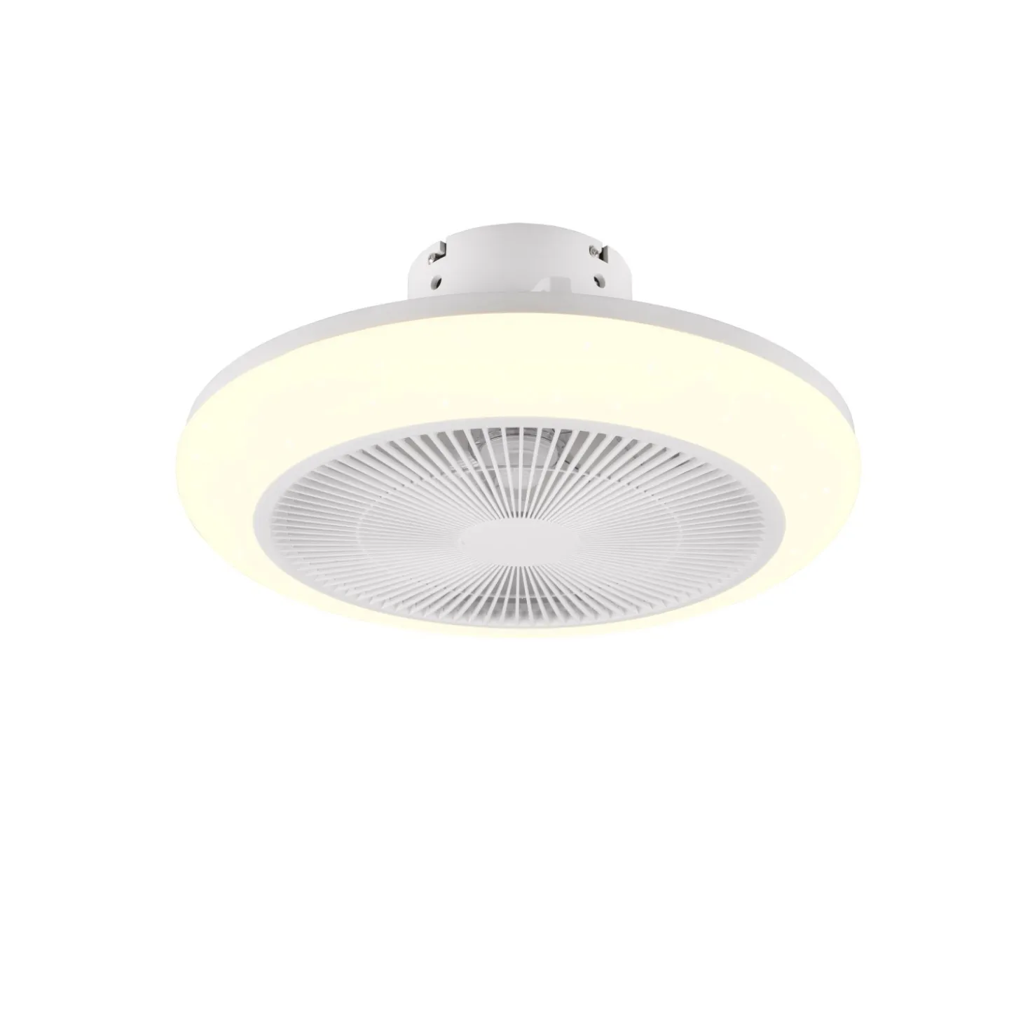 Plafoniera LED con ventilatore cielo stellato Mjolby Ø 45 cm