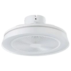 Plafoniera LED con ventilatore Sayulita 3280 lm CCT RGB Ø 46 cm bianco