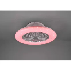 Plafoniera LED con ventilatore Stralsund RGB Ø 50 cm
