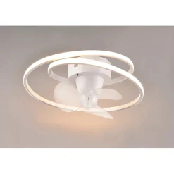 Plafoniera LED con ventilatore Umea bianco Ø 50 cm