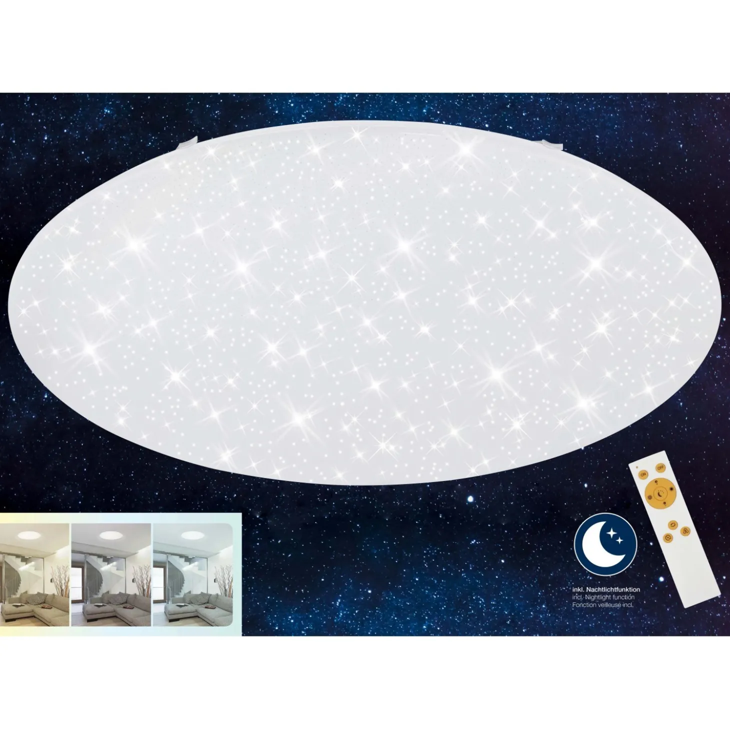 Plafoniera LED VERB 9700 lm CCT Ø 76 cm