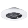 Plafoniera LED Visby con ventilatore 4400 lm CCT Ø 58 x 19 cm cromo