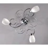 Plafoniera Riccio 3 luci Ø 50 cm cromo