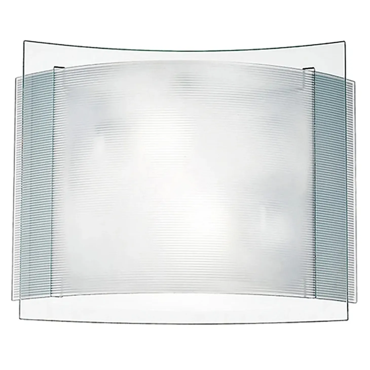 Plafoniera Righe 28x35x17 cm bianco
