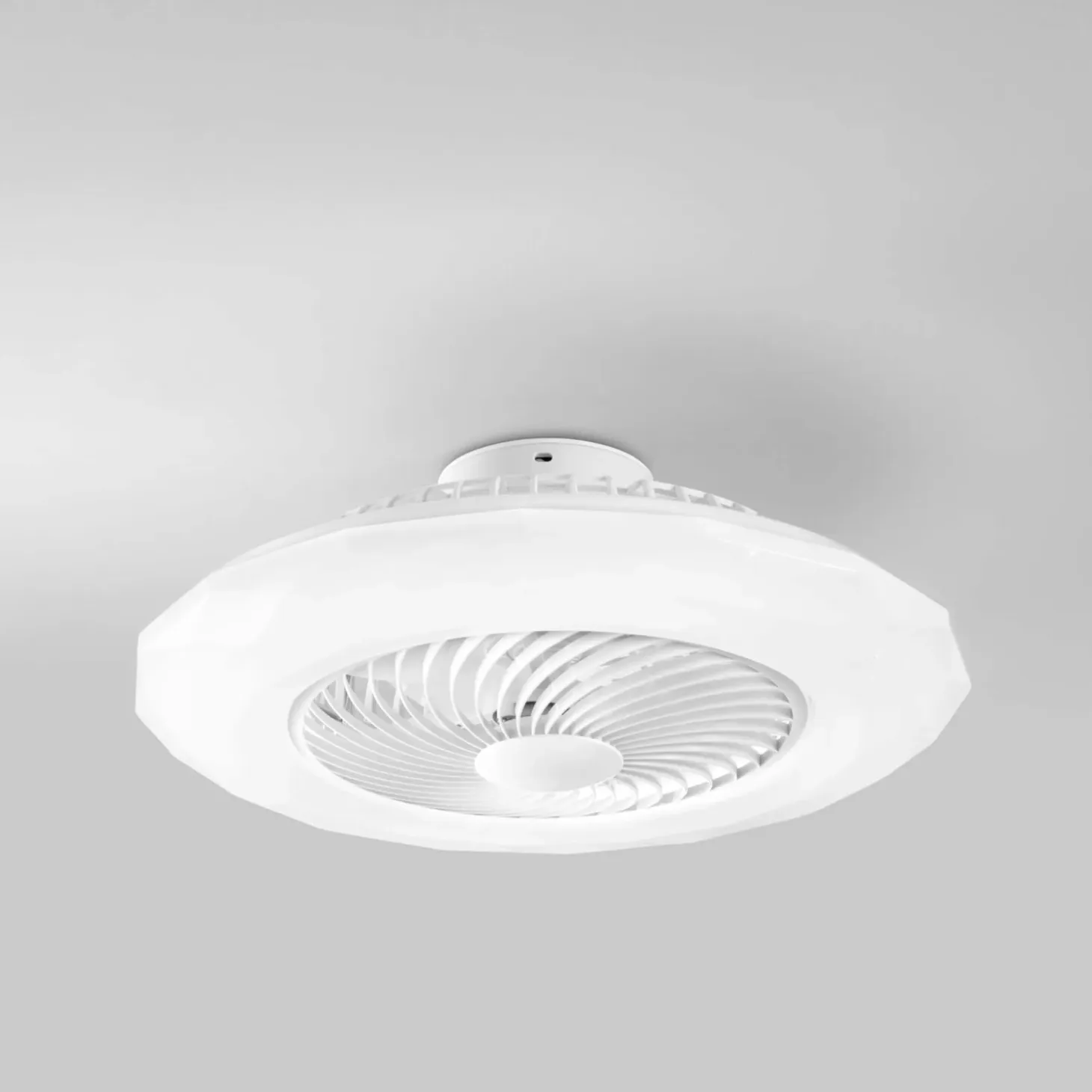 Plafoniera ventilatore Led Skyron Bco 4800 lm bianco 22,5x59,5 cm