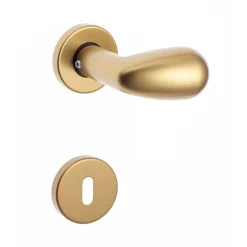 Pomolo modello ovale con quadro con rosette patent bronzata