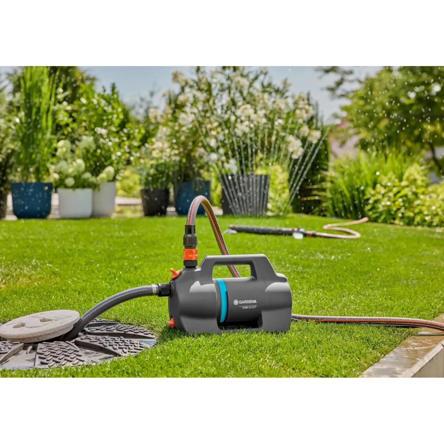Pompa da giardino Gardena 4100 Silent acciaio inox