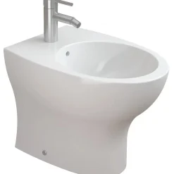 Pop art bidet filo parete 52x36 monoforo bianco