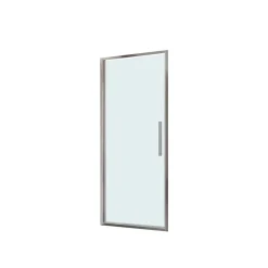 Porta a battente doccia estensione cm 67-71 cromo trasparente