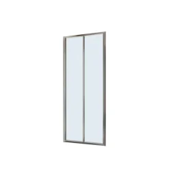 Porta a soffietto doccia 2 ante estensione cm 97-101 cromo trasparente