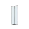 Porta a soffietto doccia 2 ante estensione cm 77-81 cromo trasparente