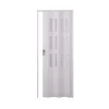 Porta a soffietto Luciana in PVC 88,5x214 cm bianco pastello