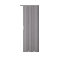 Porta a soffietto Luciana in PVC 88,5x214 cm grigio pastello