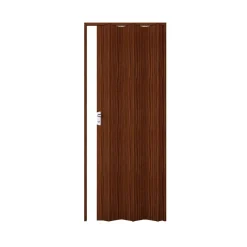 Porta a soffietto Luciana in PVC 88,5x214 cm noce mansonia