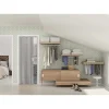 Porta a soffietto Maya in PVC stampa 3D Tessuto 83,5x214 cm grigio