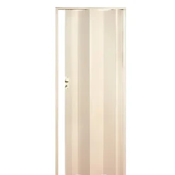 Porta a soffietto Maya in PVC 83x214 cm bianco frassino