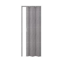 Porta a soffietto Maya in PVC 83x214 cm cemento grigio