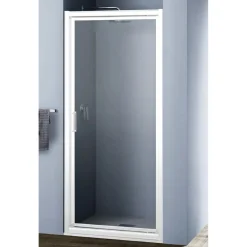 Porta battente doccia 1 anta 70 cm H 190 cm bianco e sintetico