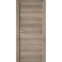 Porta battente reversibile Badia moka 200x80 cm