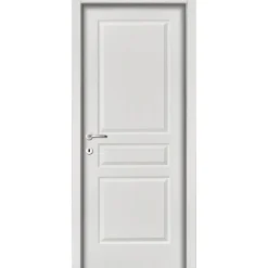 Porta battente sinistra Boston bianco laccato 210x80 cm