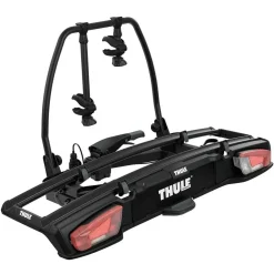 Portabici da gancio traino VeloSpace XT 2 bici 13 poli nero