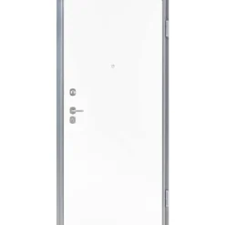 Porta blindata Ares 90x210 cm grigia apertura sx